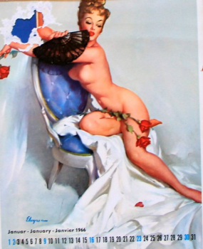 Brown & Bigelow Pin-Up Yearcalendar 1966 Gil Elvgren (7542)